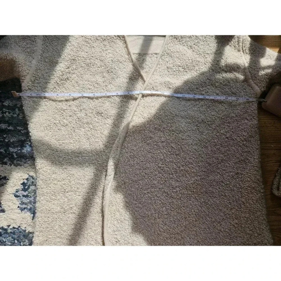 Zadig & Voltaire Boucle Wool Beige Open Cardigan Jacket Designer Coat Size M - Picture 12 of 14